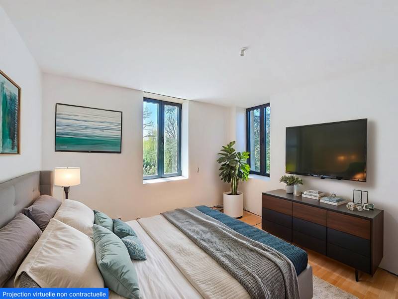 À vendre : propriété en pierre, axe rapide Pontoise, terrain de 3000 m², vue dégagée, 80 m² de séjour, prestations haut de gamme, 3 garages, caves voûtées – Magny-en-Vexin (95)