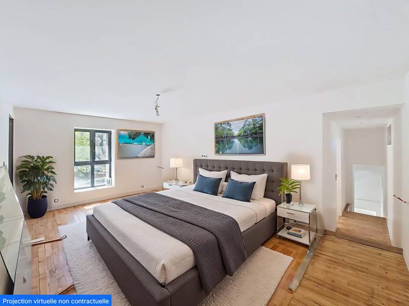 À vendre : propriété en pierre, axe rapide Pontoise, terrain de 3000 m², vue dégagée, 80 m² de séjour, prestations haut de gamme, 3 garages, caves voûtées – Magny-en-Vexin (95)