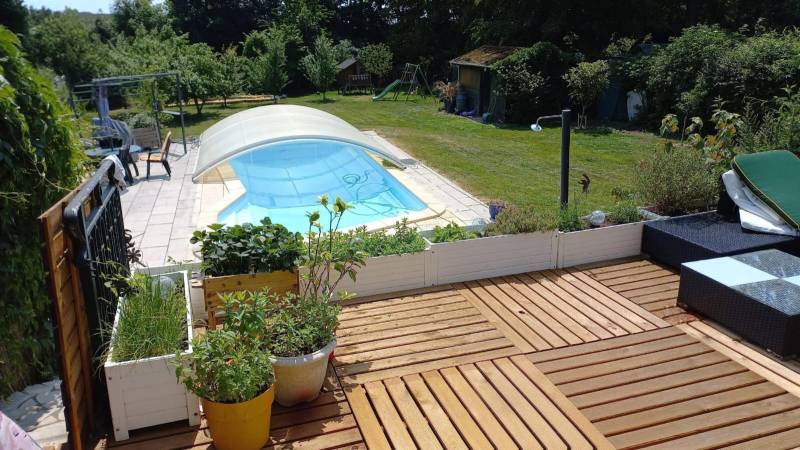 Acheter une maison avec piscine, sous-sol total, cuisine équipée, terrain de 1700 m² à Marines (95)