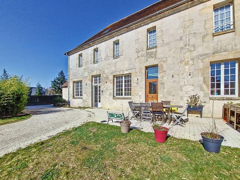 acheter une maison de caractère, de 250 m2 habitable, espace de vie 90 m2, hangar, + de 1000 m2 de terrain, sans travaux, secteur MARINES (95)