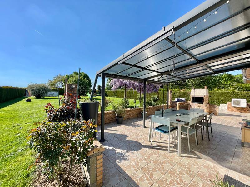 Achat maison avec sous-sol total, grand jardin de 1800 m², terrasse et 5 chambres – Village paisible du Vexin à proximité de Marines (95)